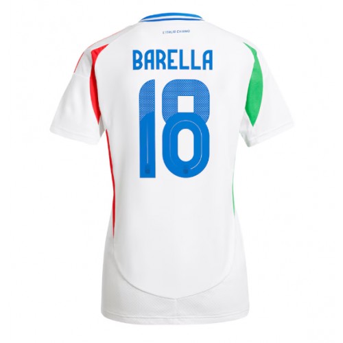 Italija Nicolo Barella #18 Gostujuci Dres za Ženska EP 2024 Kratak Rukav